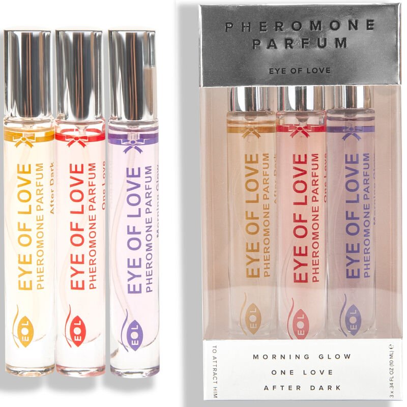 EYE OF LOVE - EOL PHR PARFUM 10 ML SET/3 - MORNING GLOW, ONE LOVE, AFTER DARK - EYE OF LOVE - Intimo per le occasioni speciali | The Game Lingerie