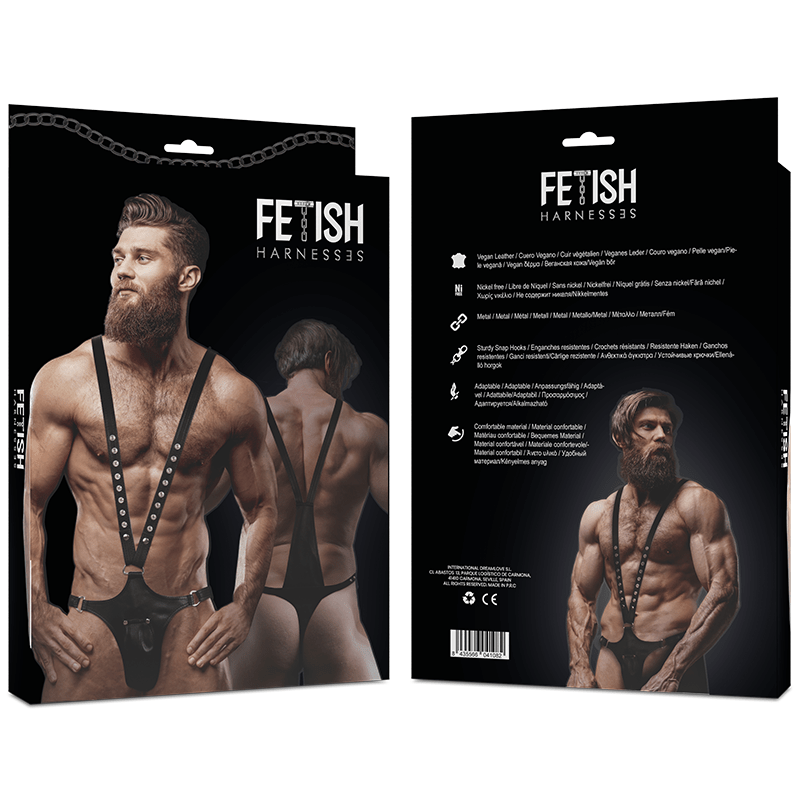 FETISH SUBMISSIVE ATTITUDE - IMBRACATURA IN ECOPELLE A FORMA DI V PER UOMO - FETISH SUBMISSIVE ATTITUDE - Intimo per le occasioni speciali | The Game Lingerie