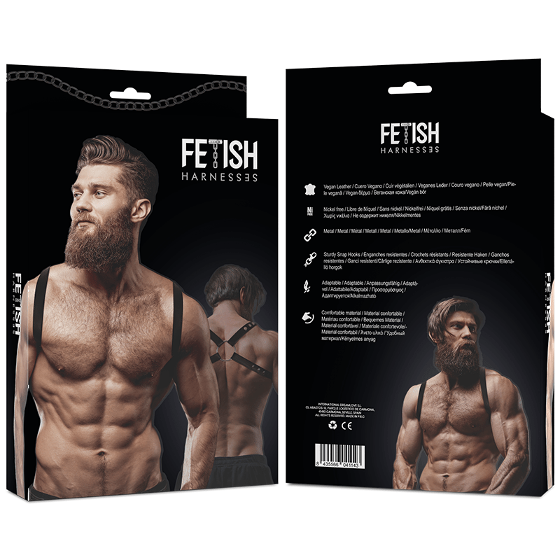 FETISH SUBMISSIVE ATTITUDE - IMBRACATURA POSTERIORE IN ECOPELLE DA UOMO - FETISH SUBMISSIVE ATTITUDE - Intimo per le occasioni speciali | The Game Lingerie