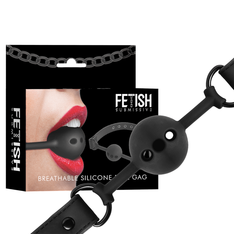 FETISH SUBMISSIVE BONDAGE - BALL GAG IN SILICONE TRASPIRANTE - FETISH SUBMISSIVE BONDAGE - Intimo per le occasioni speciali | The Game Lingerie
