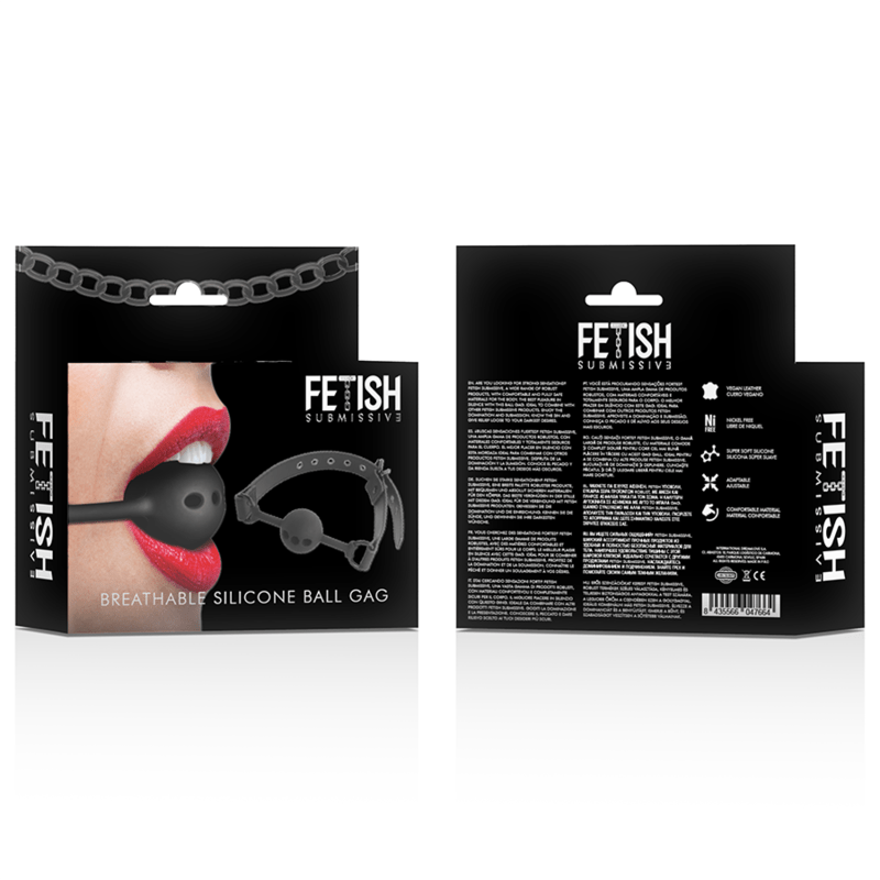 FETISH SUBMISSIVE BONDAGE - BALL GAG IN SILICONE TRASPIRANTE - FETISH SUBMISSIVE BONDAGE - Intimo per le occasioni speciali | The Game Lingerie