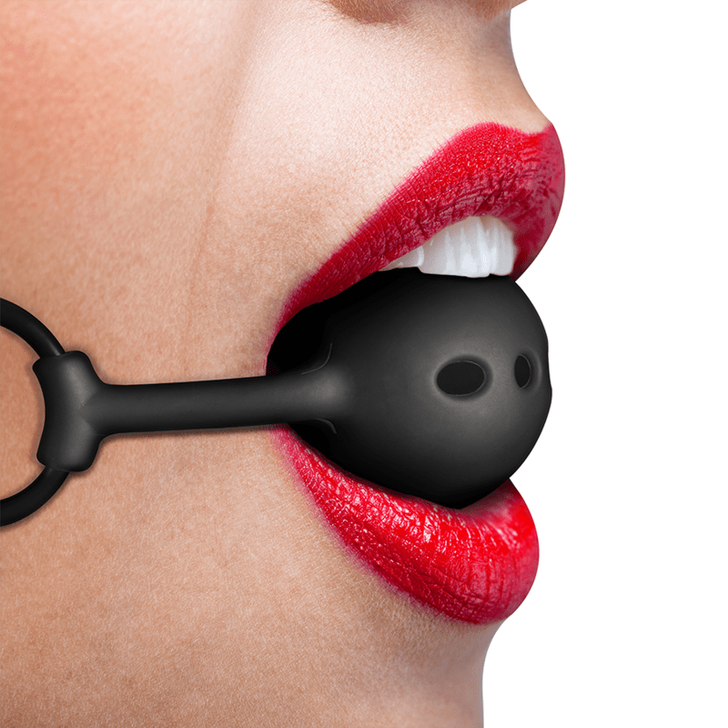 FETISH SUBMISSIVE BONDAGE - BALL GAG IN SILICONE TRASPIRANTE - FETISH SUBMISSIVE BONDAGE - Intimo per le occasioni speciali | The Game Lingerie