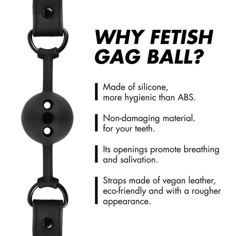 FETISH SUBMISSIVE BONDAGE - BALL GAG IN SILICONE TRASPIRANTE - FETISH SUBMISSIVE BONDAGE - Intimo per le occasioni speciali | The Game Lingerie