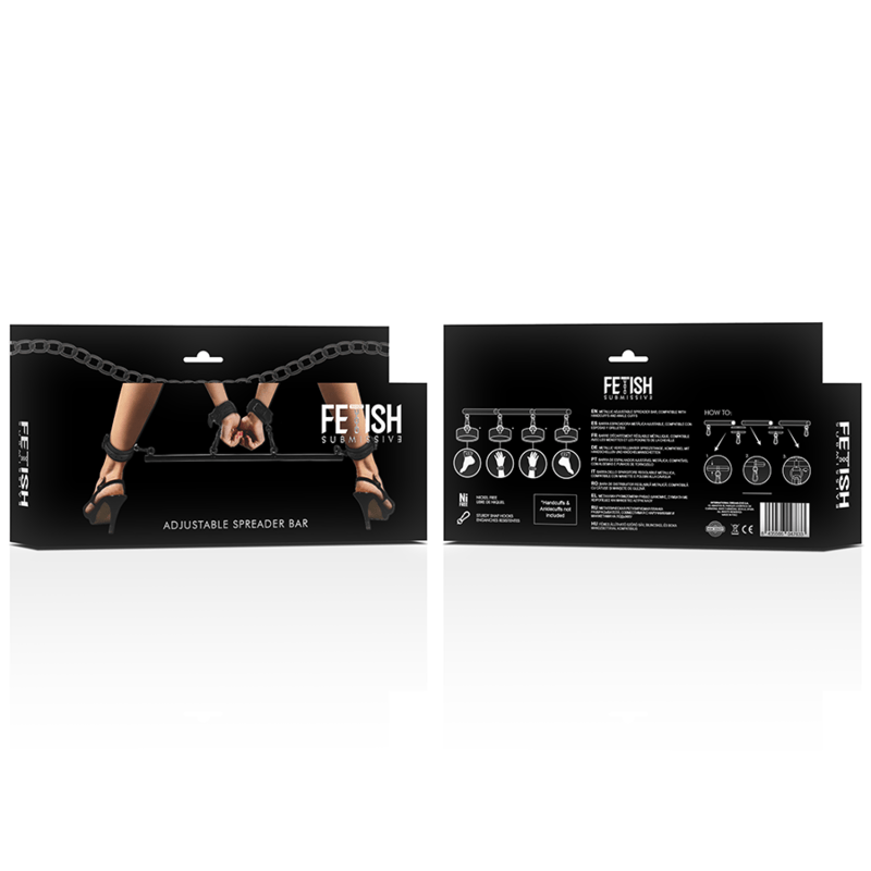 FETISH SUBMISSIVE BONDAGE - BARRA SEPARATRICE REGOLABILE 4 PEZZI - FETISH SUBMISSIVE BONDAGE - Intimo per le occasioni speciali | The Game Lingerie