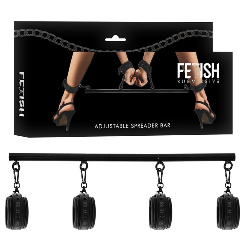 FETISH SUBMISSIVE BONDAGE - BARRA SEPARATRICE REGOLABILE 4 PEZZI - FETISH SUBMISSIVE BONDAGE - Intimo per le occasioni speciali | The Game Lingerie