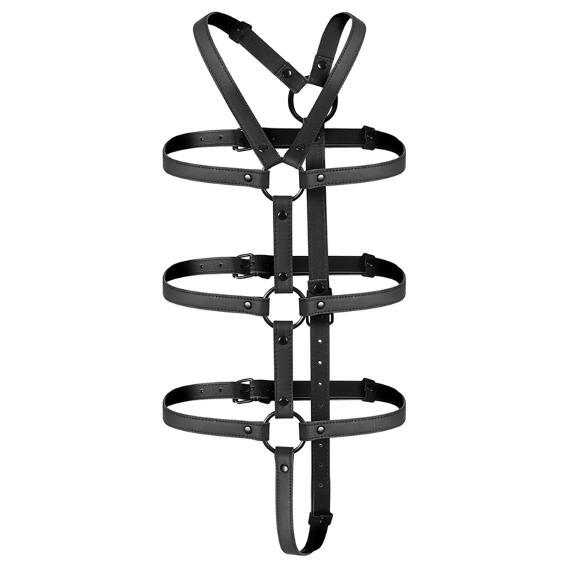 FETISH SUBMISSIVE BONDAGE - IMBRACATURA REGOLABILE TORSO E BRACCIA - FETISH SUBMISSIVE BONDAGE - Intimo per le occasioni speciali | The Game Lingerie