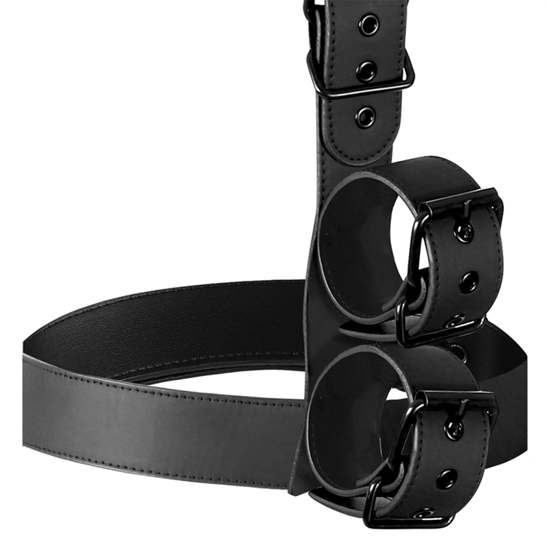 FETISH SUBMISSIVE BONDAGE - SET DI CONTENIMENTO DEL CORPO CON COLLETTO E POLSINI - FETISH SUBMISSIVE BONDAGE - Intimo per le occasioni speciali | The Game Lingerie