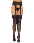 LEG AVENUE - CHAUSSETTES À BRETELLES OPAQUES TAILLE UNIQUE
