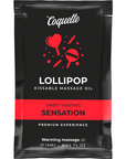 COQUETTE CHIC DESIRE - OLIO DA MASSAGGIO POCKET KISSABLE CON EFFETTO CALORE LOLLIPOP 10 ML