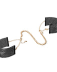 BIJOUX - MENOTTES MAILLE MÉTAL NOIR DÉSIR MÉTALLIQUE