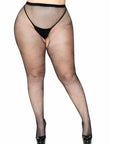 LEG AVENUE - MESH CROTCH PANTS PLUS
