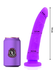 DILDO IN SILICONE MEDICO  LILLA 20 CM -O- 4 CM - DELTA CLUB