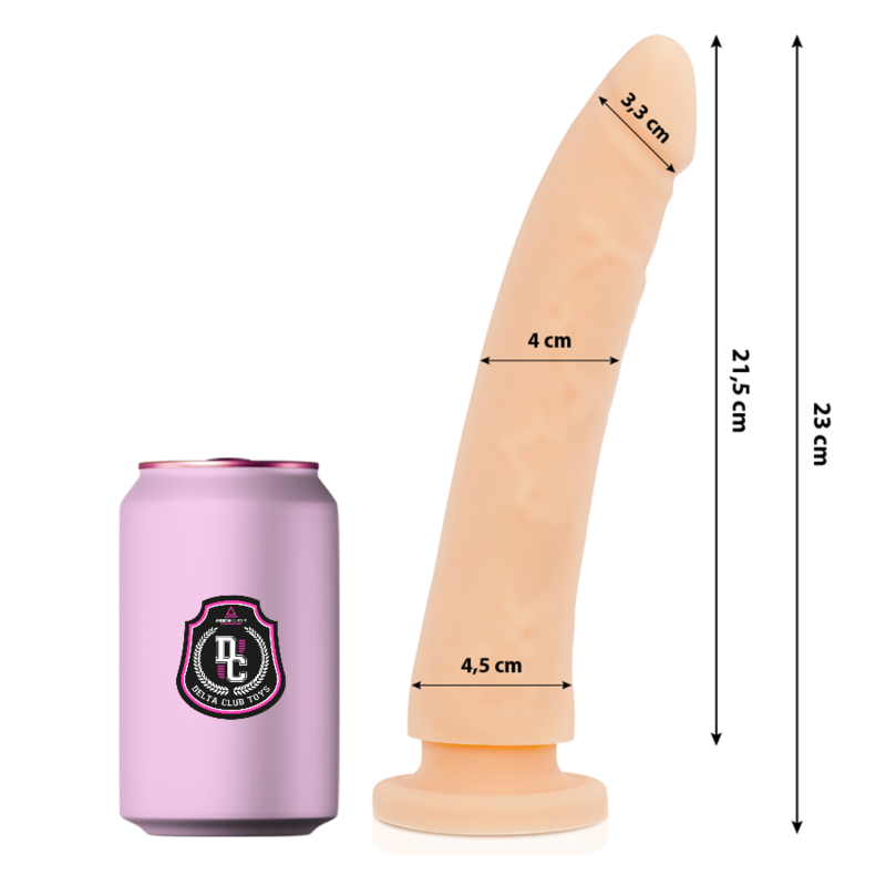 DELTA CLUB - TOYS GODE EN SILICONE MÉDICAL NATUREL 23 CM -O- 4,5 CM