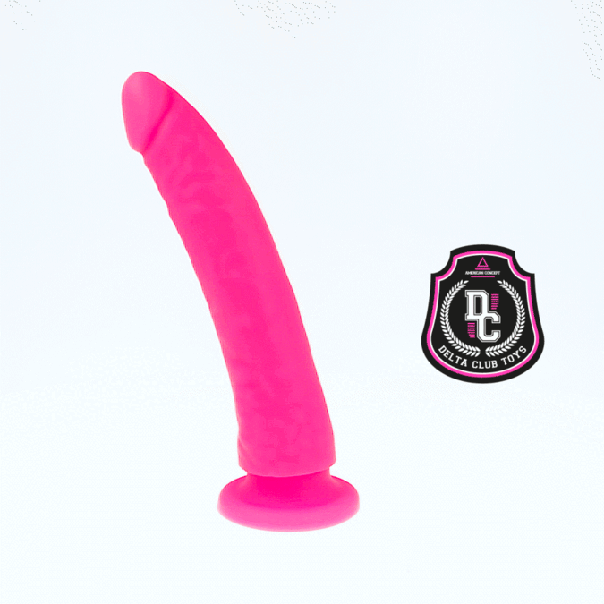 DILDO IN SILICONE MEDICO ROSA 20 CM -O- 4 CM - DELTA CLUB