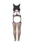 SUBBLIME - 951900 BODYSTOCKING A RETE SENZA CAVALLO CON COPPA E SPALLE APERTE NERO TAGLIA UNICA