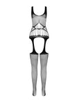 PASSION - BS 106 BODYSTOCKING ROSSO TAGLIA UNICA
