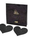 BIJOUX - INDISCRETS FLASH NERO TAGLI CAPEZZOLI CUORE