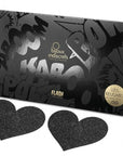 BIJOUX - INDISCRETS FLASH NERO TAGLI CAPEZZOLI CUORE