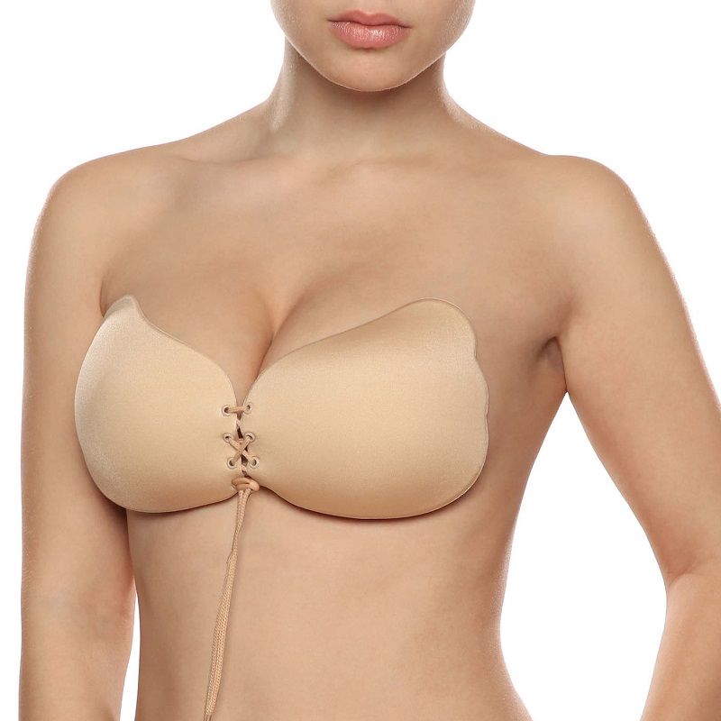 BYE-BRA - LACE-IT ENHANCED PUSH-UP BEIGE CUP D