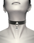 COQUETTE CHIC DESIRE - COLLANA IN PELLE VEGANA ACCESSORIO DONNA SONAGLIO/CERCHIO