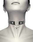 COQUETTE CHIC DESIRE - COLLANA IN PELLE VEGANA CON ACCESSORIO CUORE CON CHIAVE
