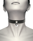 COQUETTE CHIC DESIRE - COLLANA IN PELLE VEGANA ACCESSORIO DONNA CON SONAGLIO