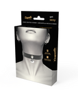 COQUETTE CHIC DESIRE - COLLANA IN PELLE VEGANA ACCESSORIO DONNA CON SONAGLIO