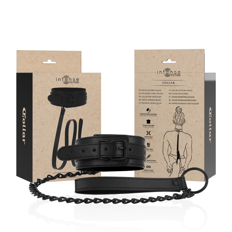 INTENSE - FETISH COLLARE IN PELLE VEGANA - INTENSE FETISH - Intimo per le occasioni speciali | The Game Lingerie