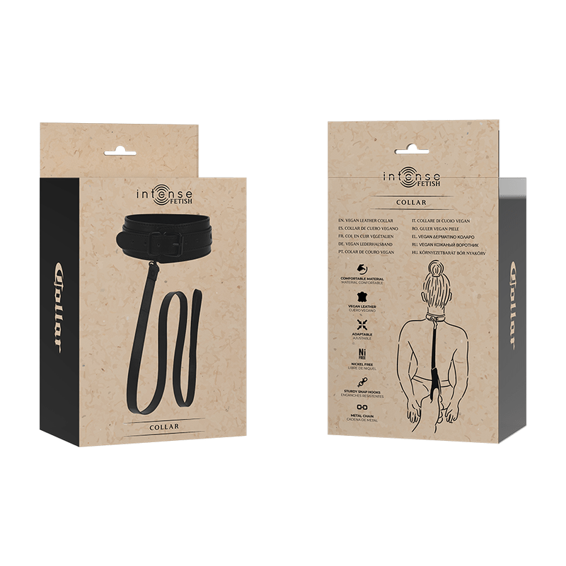 INTENSE - FETISH COLLARE IN PELLE VEGANA - INTENSE FETISH - Intimo per le occasioni speciali | The Game Lingerie