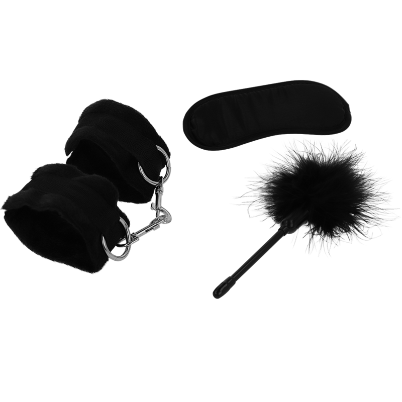INTENSE - FETISH PLAYSET EROTICO 2 CON MANETTE, MASCHERA CIECA E TICKLER - INTENSE FETISH - Intimo per le occasioni speciali | The Game Lingerie