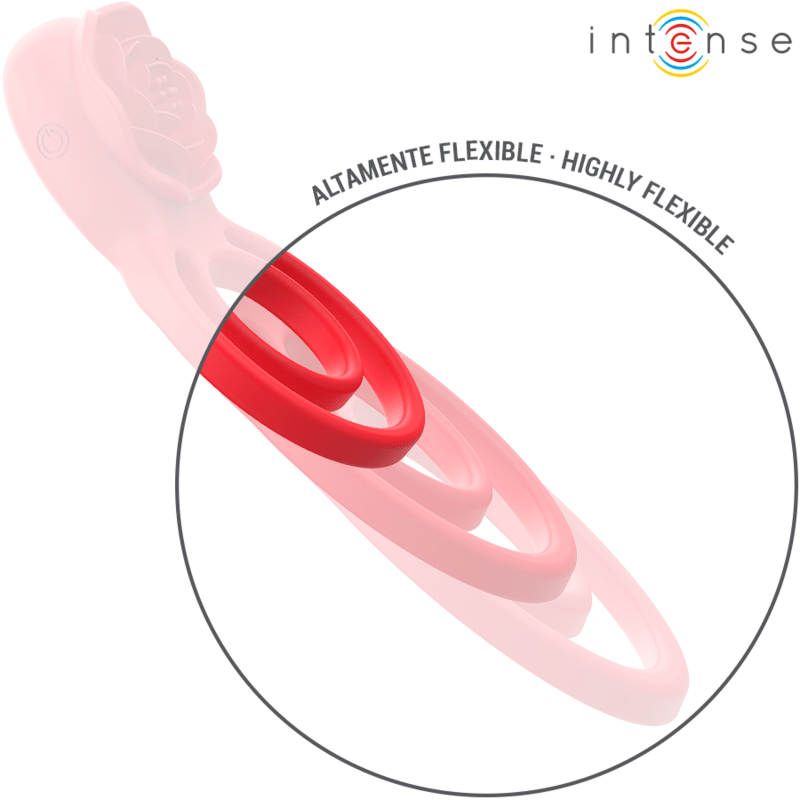 INTENSE - GAIL STIMOLATORE ROSE 10 VIBRAZIONI ROSSO TELECOMANDO - INTENSE FUN - Intimo per le occasioni speciali | The Game Lingerie