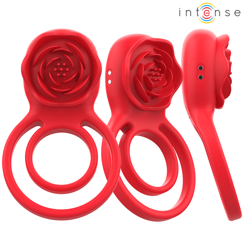 INTENSE - GAIL STIMOLATORE ROSE 10 VIBRAZIONI ROSSO TELECOMANDO - INTENSE FUN - Intimo per le occasioni speciali | The Game Lingerie