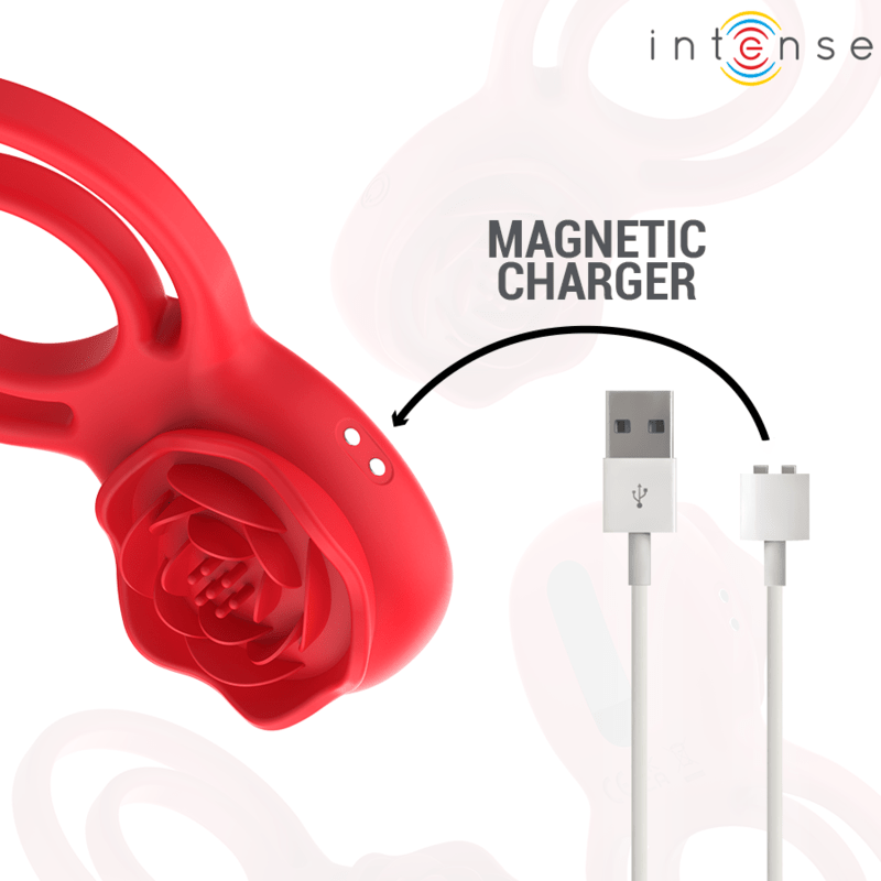 INTENSE - GAIL STIMOLATORE ROSE 10 VIBRAZIONI ROSSO TELECOMANDO - INTENSE FUN - Intimo per le occasioni speciali | The Game Lingerie