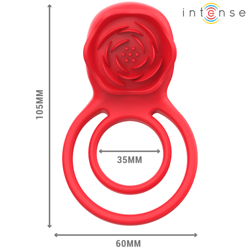 INTENSE - GAIL STIMOLATORE ROSE 10 VIBRAZIONI ROSSO TELECOMANDO - INTENSE FUN - Intimo per le occasioni speciali | The Game Lingerie