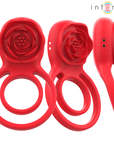 INTENSE - GAIL STIMOLATORE ROSE 10 VIBRAZIONI ROSSO TELECOMANDO - INTENSE FUN - Intimo per le occasioni speciali | The Game Lingerie