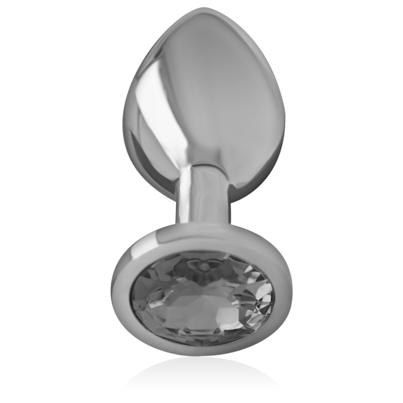 INTENSE - PLUG ANALE IN METALLO ALLUMINIO CON VETRO NERO TAGLIA L - INTENSE ANAL TOYS - Intimo per le occasioni speciali | The Game Lingerie