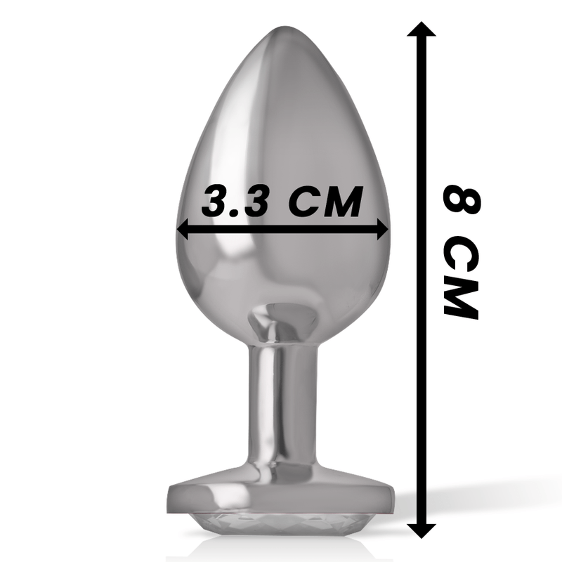 INTENSE - PLUG ANALE IN METALLO ALLUMINIO CUORE BIANCO TAGLIA M - INTENSE ANAL TOYS - Intimo per le occasioni speciali | The Game Lingerie