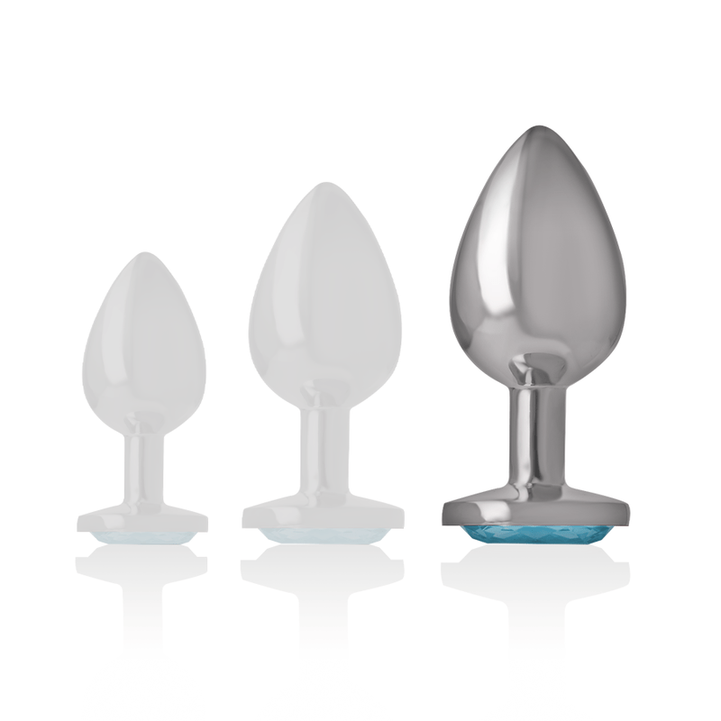 INTENSE - PLUG ANALE IN METALLO ALLUMINIO CUORE BLU TAGLIA L - INTENSE ANAL TOYS - Intimo per le occasioni speciali | The Game Lingerie