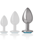 INTENSE - PLUG ANALE IN METALLO ALLUMINIO CUORE BLU TAGLIA L - INTENSE ANAL TOYS - Intimo per le occasioni speciali | The Game Lingerie