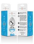 INTENSE - PLUG ANALE IN METALLO ALLUMINIO CUORE BLU TAGLIA L - INTENSE ANAL TOYS - Intimo per le occasioni speciali | The Game Lingerie