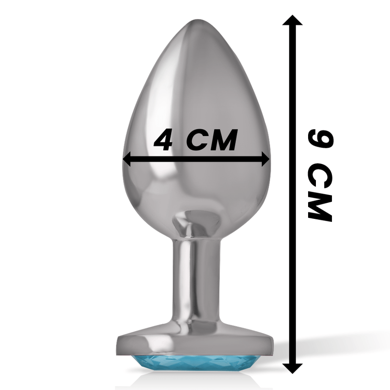 INTENSE - PLUG ANALE IN METALLO ALLUMINIO CUORE BLU TAGLIA L - INTENSE ANAL TOYS - Intimo per le occasioni speciali | The Game Lingerie