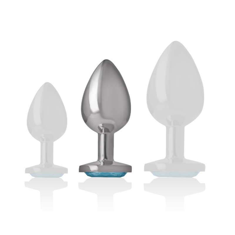 INTENSE - PLUG ANALE IN METALLO ALLUMINIO CUORE BLU TAGLIA M - INTENSE ANAL TOYS - Intimo per le occasioni speciali | The Game Lingerie