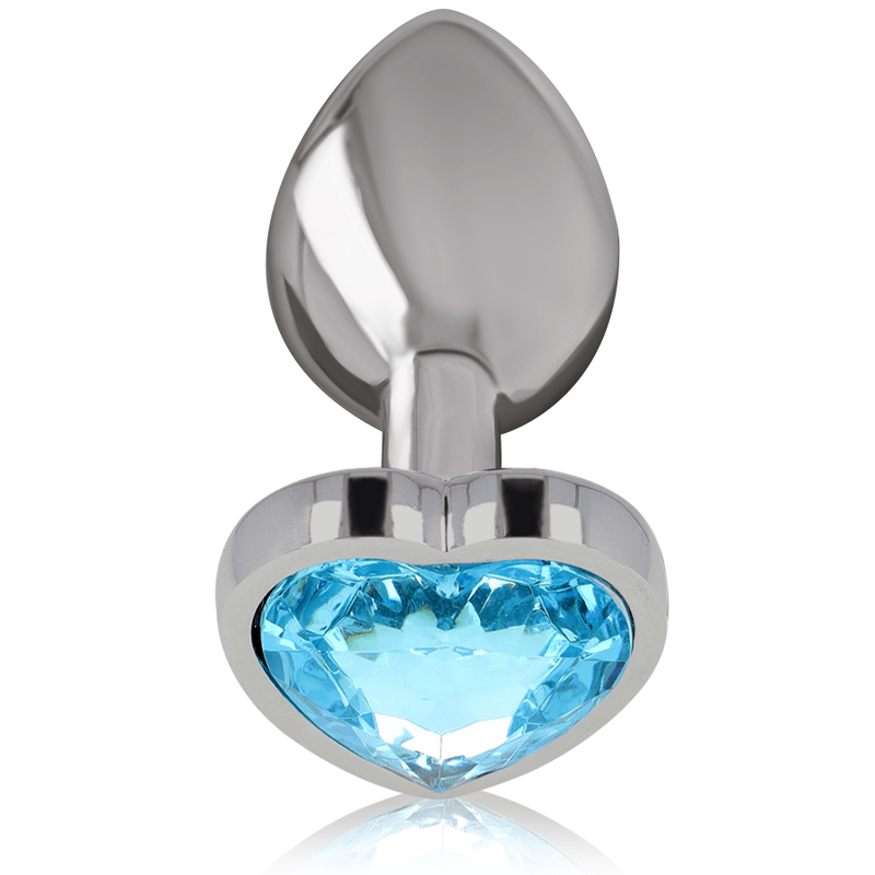 INTENSE - PLUG ANALE IN METALLO ALLUMINIO CUORE BLU TAGLIA M - INTENSE ANAL TOYS - Intimo per le occasioni speciali | The Game Lingerie
