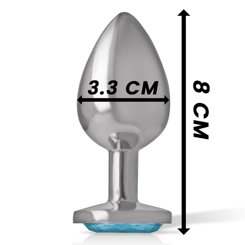 INTENSE - PLUG ANALE IN METALLO ALLUMINIO CUORE BLU TAGLIA M - INTENSE ANAL TOYS - Intimo per le occasioni speciali | The Game Lingerie