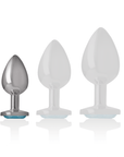 INTENSE - PLUG ANALE IN METALLO ALLUMINIO CUORE BLU TAGLIA S - INTENSE ANAL TOYS - Intimo per le occasioni speciali | The Game Lingerie