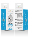 INTENSE - PLUG ANALE IN METALLO ALLUMINIO CUORE BLU TAGLIA S - INTENSE ANAL TOYS - Intimo per le occasioni speciali | The Game Lingerie