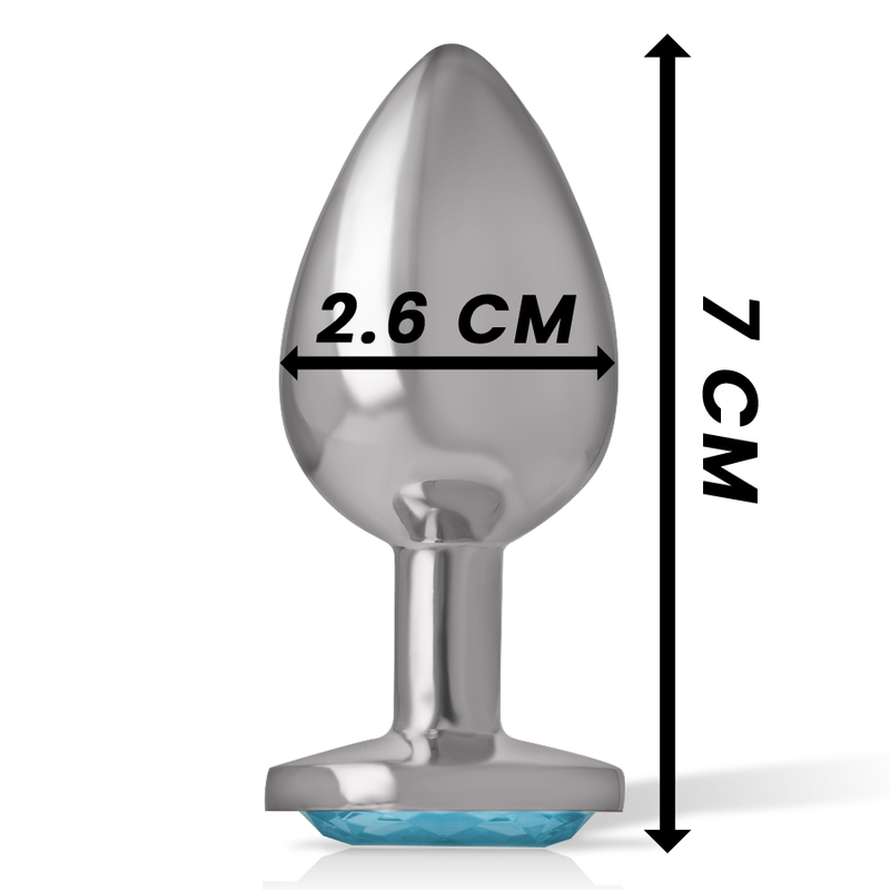 INTENSE - PLUG ANALE IN METALLO ALLUMINIO CUORE BLU TAGLIA S - INTENSE ANAL TOYS - Intimo per le occasioni speciali | The Game Lingerie