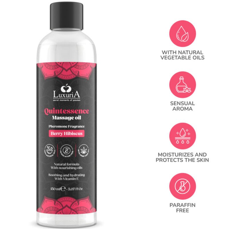 INTIMATELINE LUXURIA - OLIO MASSAGGIO BACCHE 150 ML - INTIMATELINE - Intimo per le occasioni speciali | The Game Lingerie