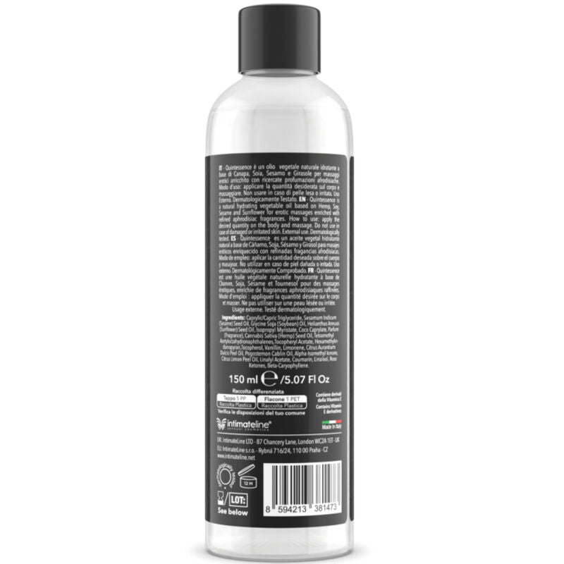 INTIMATELINE LUXURIA - OLIO MASSAGGIO BACCHE 150 ML - INTIMATELINE - Intimo per le occasioni speciali | The Game Lingerie