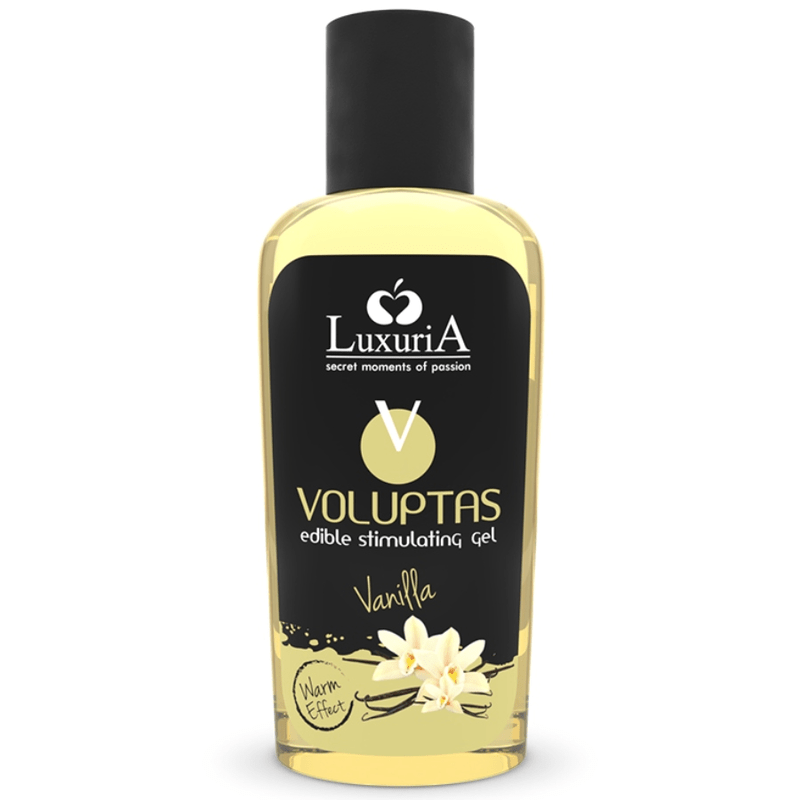 INTIMATELINE LUXURIA - VOLUPTAS GEL DA MASSAGGIO ALIMENTARE EFFETTO RISCALDANTE - VANIGLIA 100 ML - INTIMATELINE LUXURIA - Intimo per le occasioni speciali | The Game Lingerie